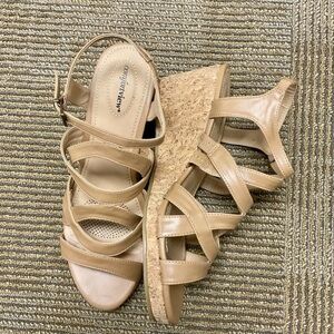 Comfortview Size 12W SandalsWhite MountainWomen's Flaming Wedge Sandals